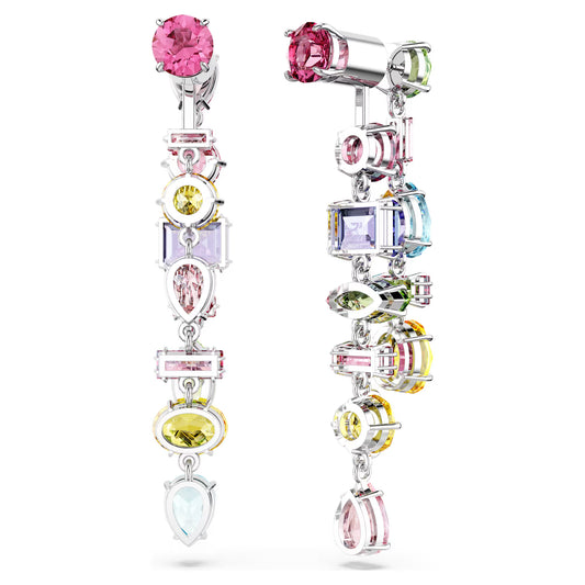 Gema drop earrings, Asymmetrical design, Mixed cut