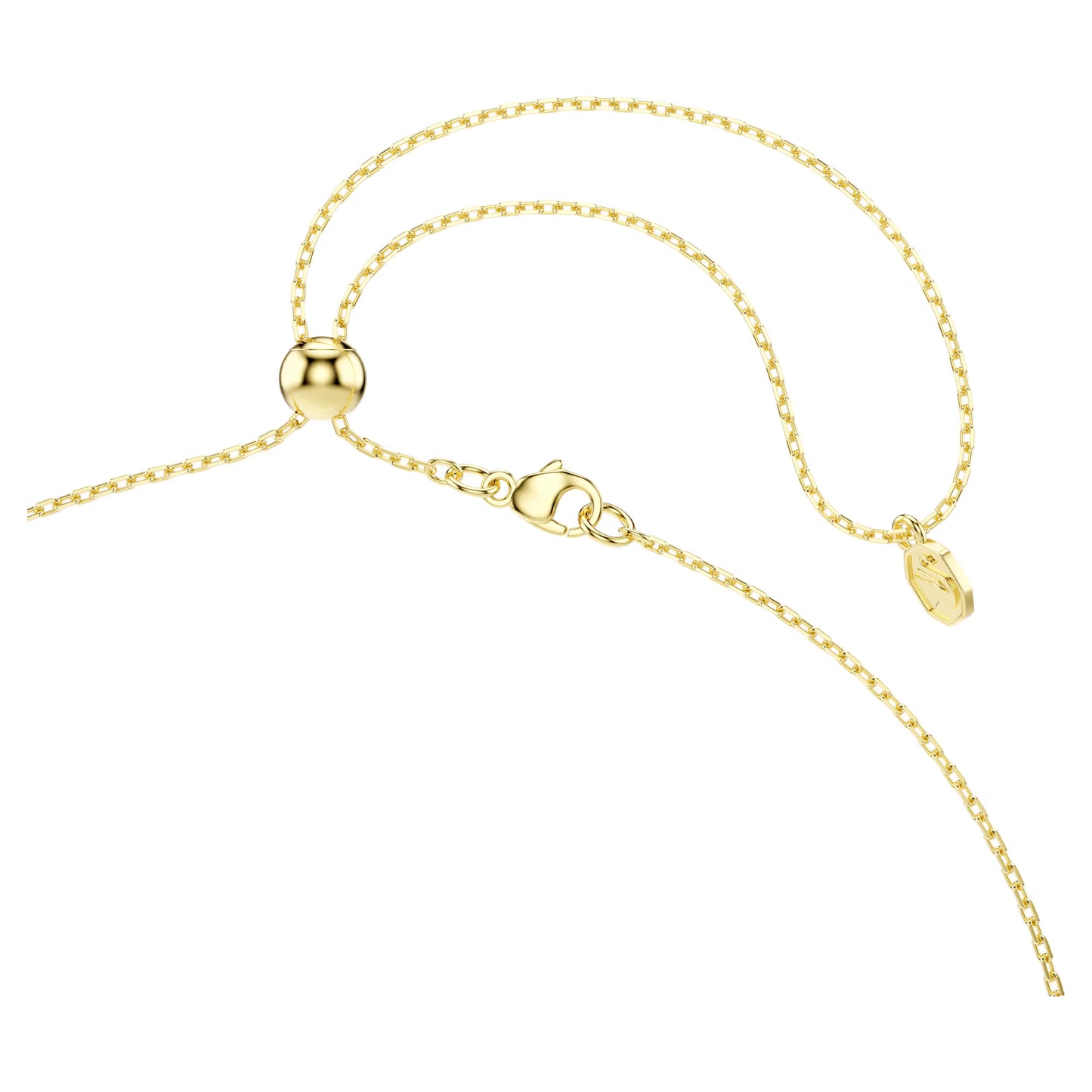 Gema pendant, Mixed cuts, Dangling crystals, Multicoloured, Gold-tone plated