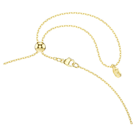 Gema pendant, Mixed cuts, Dangling crystals, Multicoloured, Gold-tone plated