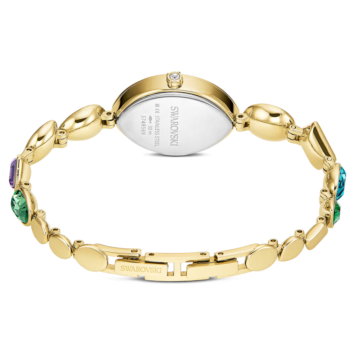 Gema watch, Crystal bracelet, Gold tone, Gold-tone finish