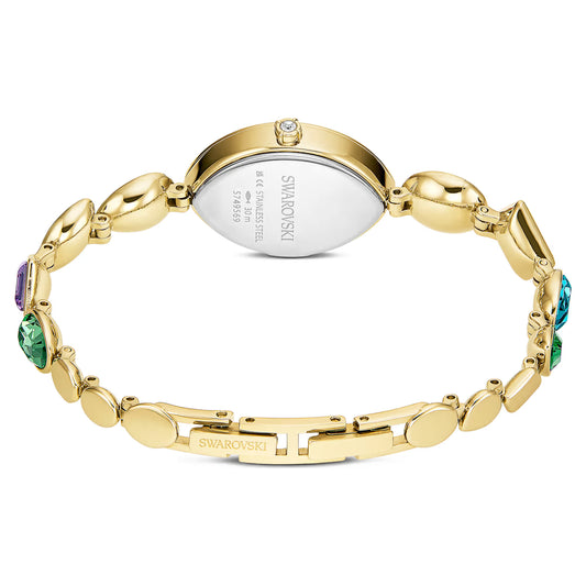 Gema watch, Crystal bracelet, Gold tone, Gold-tone finish