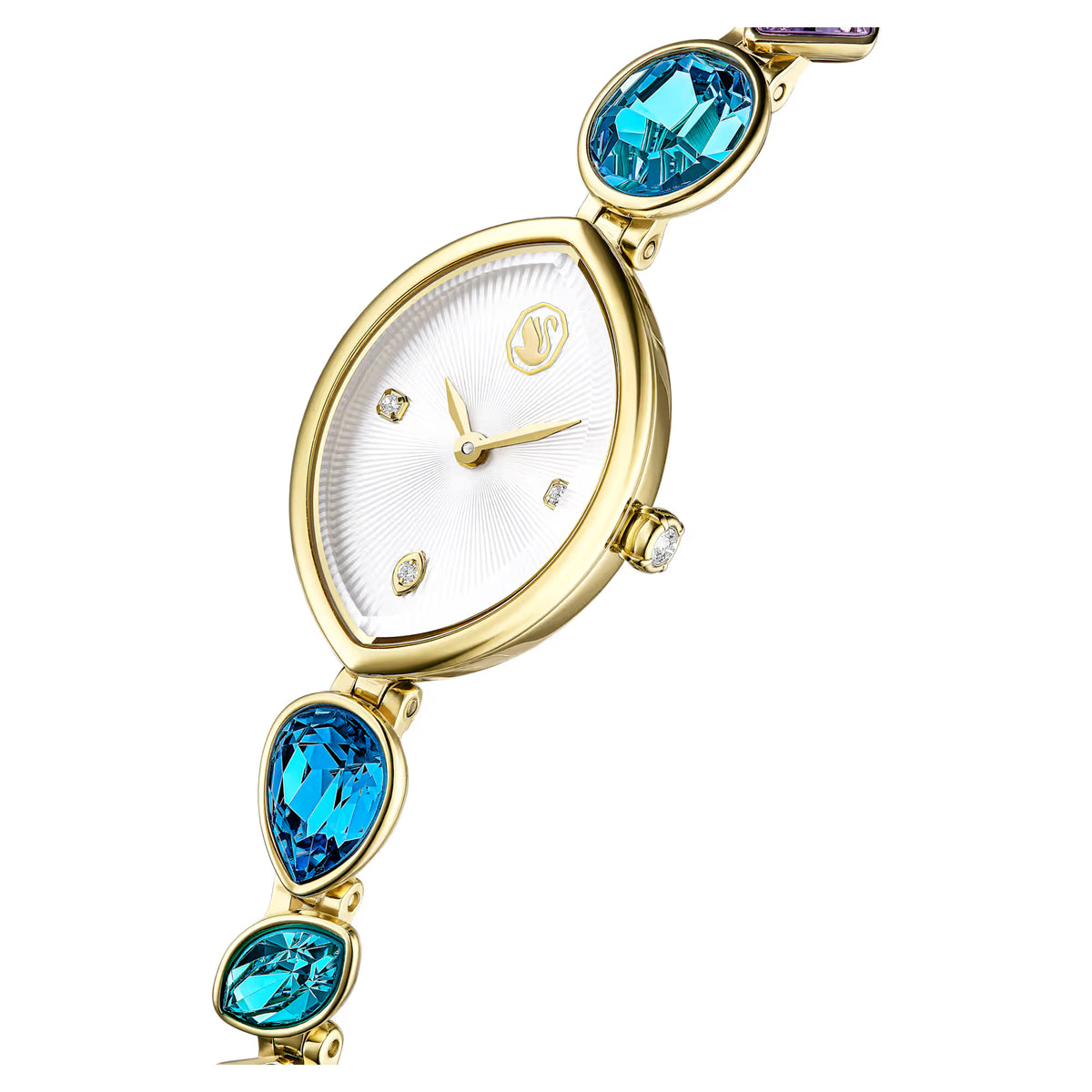 Gema watch, Crystal bracelet, Gold tone, Gold-tone finish