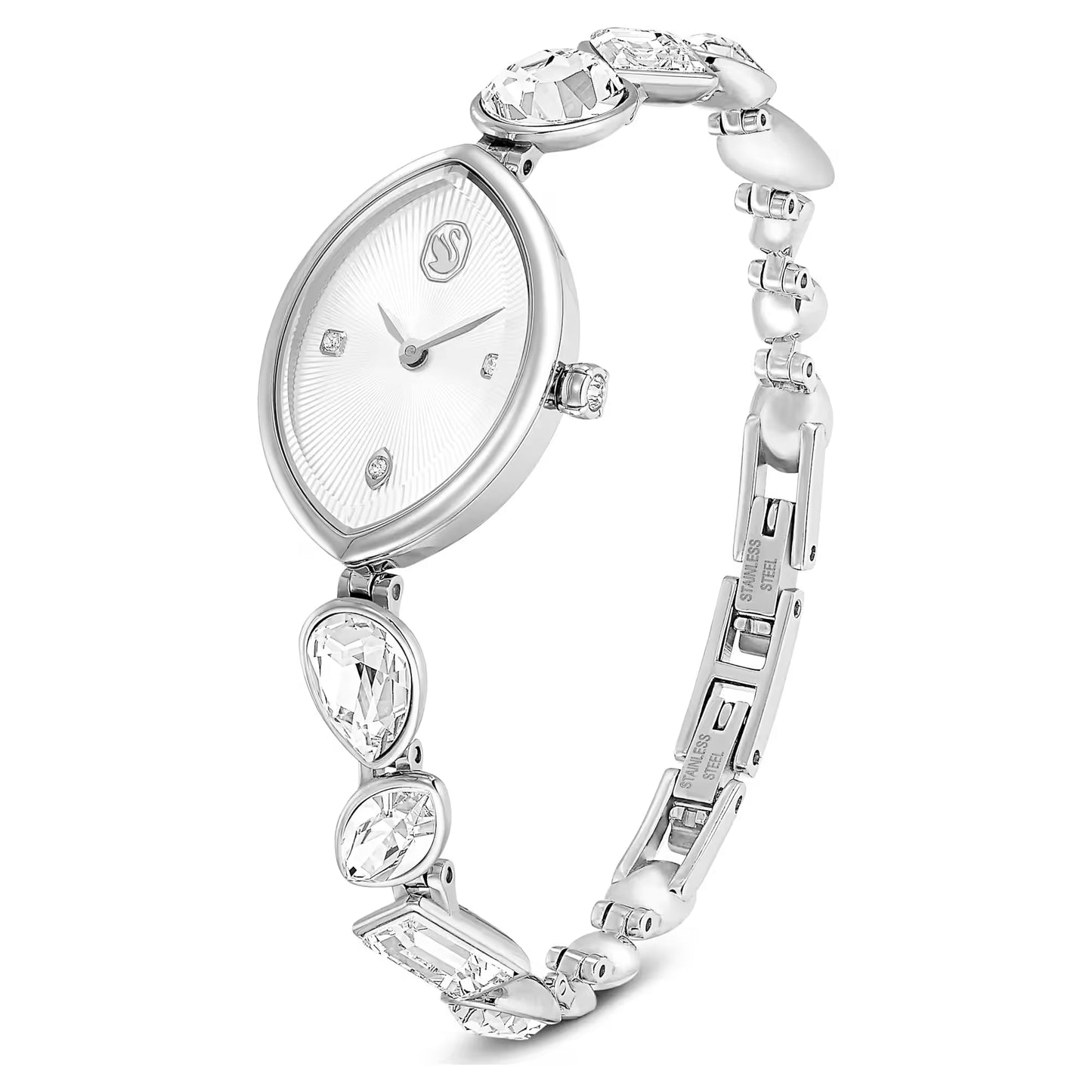 Gema watch, Crystal bracelet, Silver Tone, Stainless steel