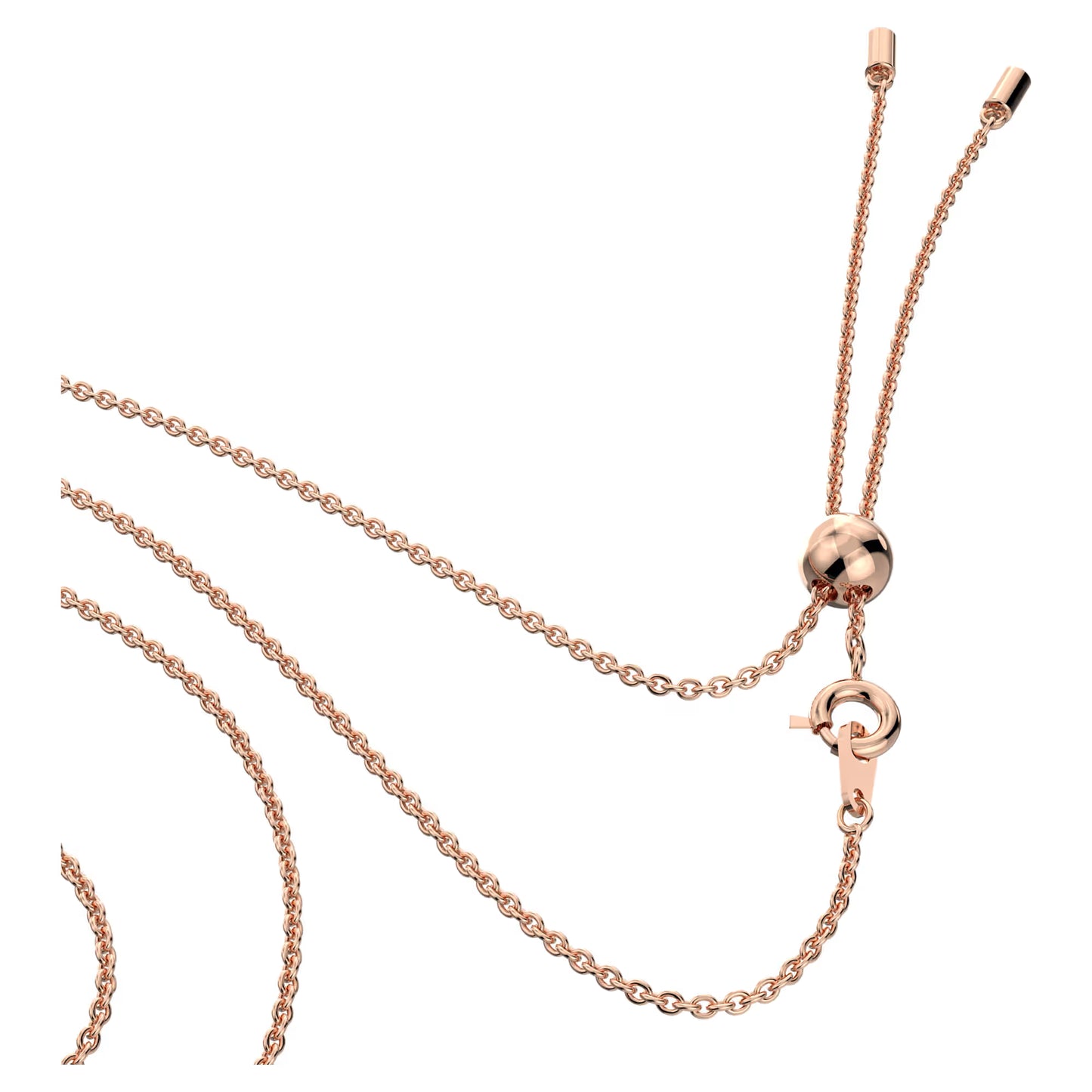 Generation pendant, White, Rose gold-tone plated