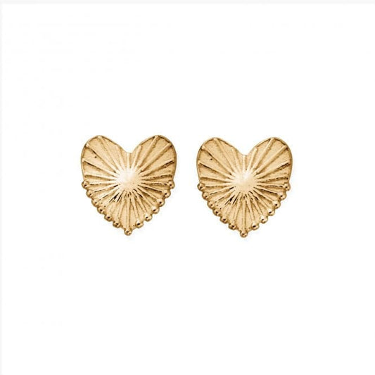 Gold Plated Glowing Beauty Stud Earrings