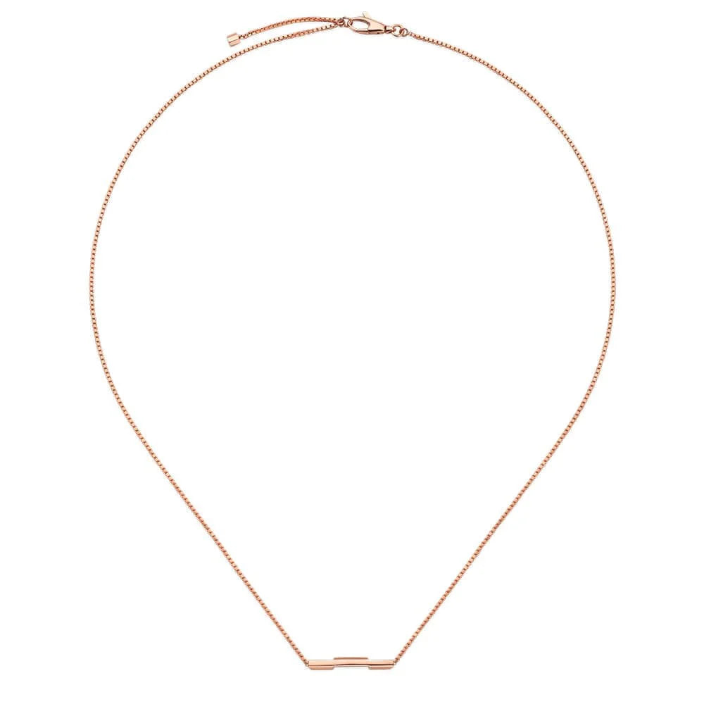 GUCCI 18ct Rose Gold Link to Love Necklace
