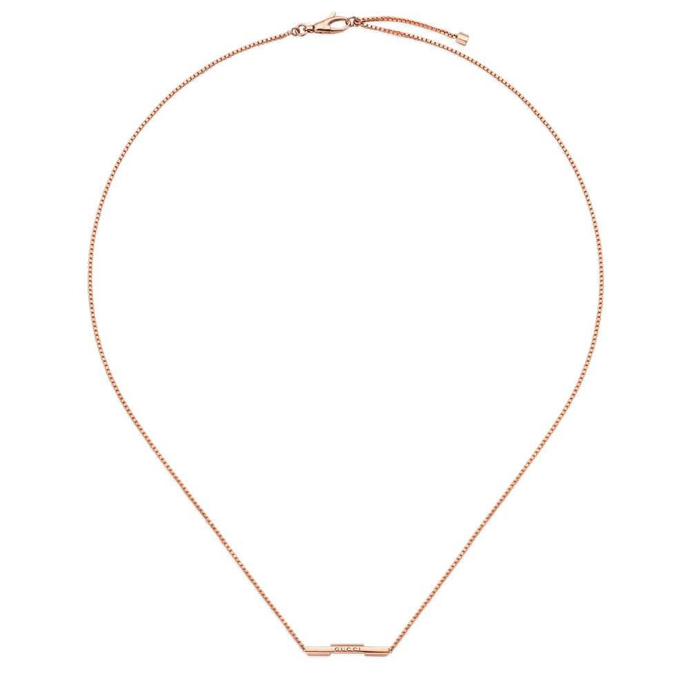 GUCCI 18ct Rose Gold Link to Love Necklace