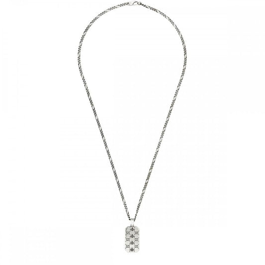 GUCCI Signature GG Bee Dog-Tag Necklace