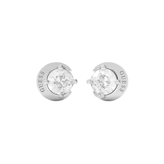 Moon Phase Silver Stud Earrings