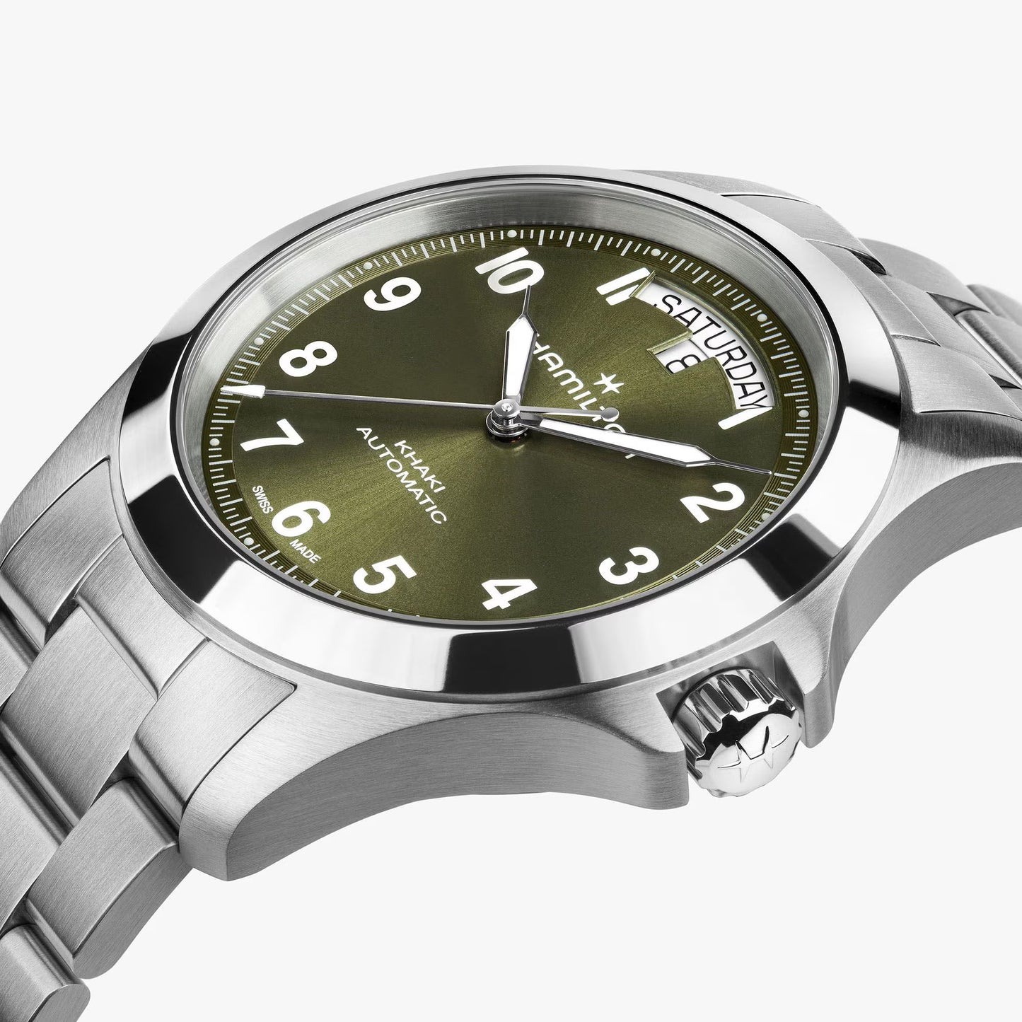 Khaki Field King Day-Date 40mm Stainless Steel Watch