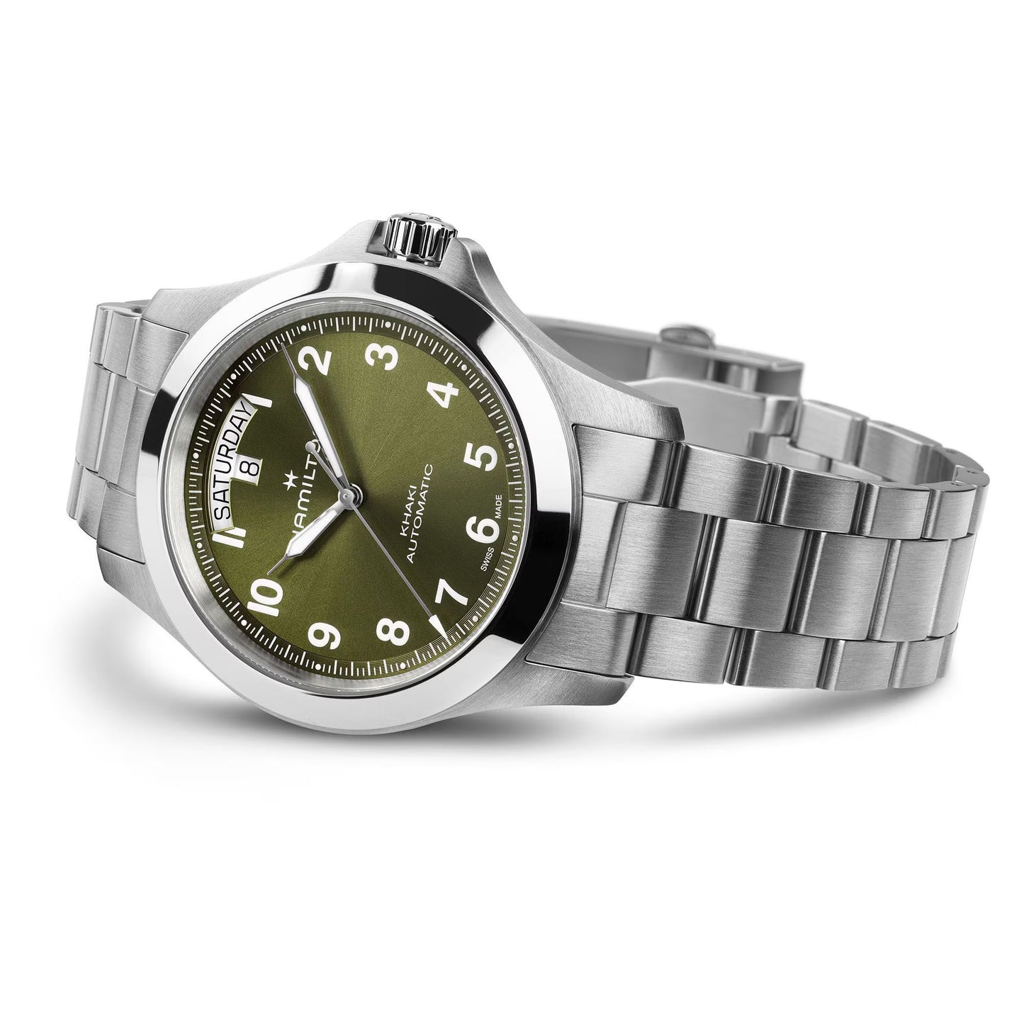 Khaki Field King Day-Date 40mm Stainless Steel Watch