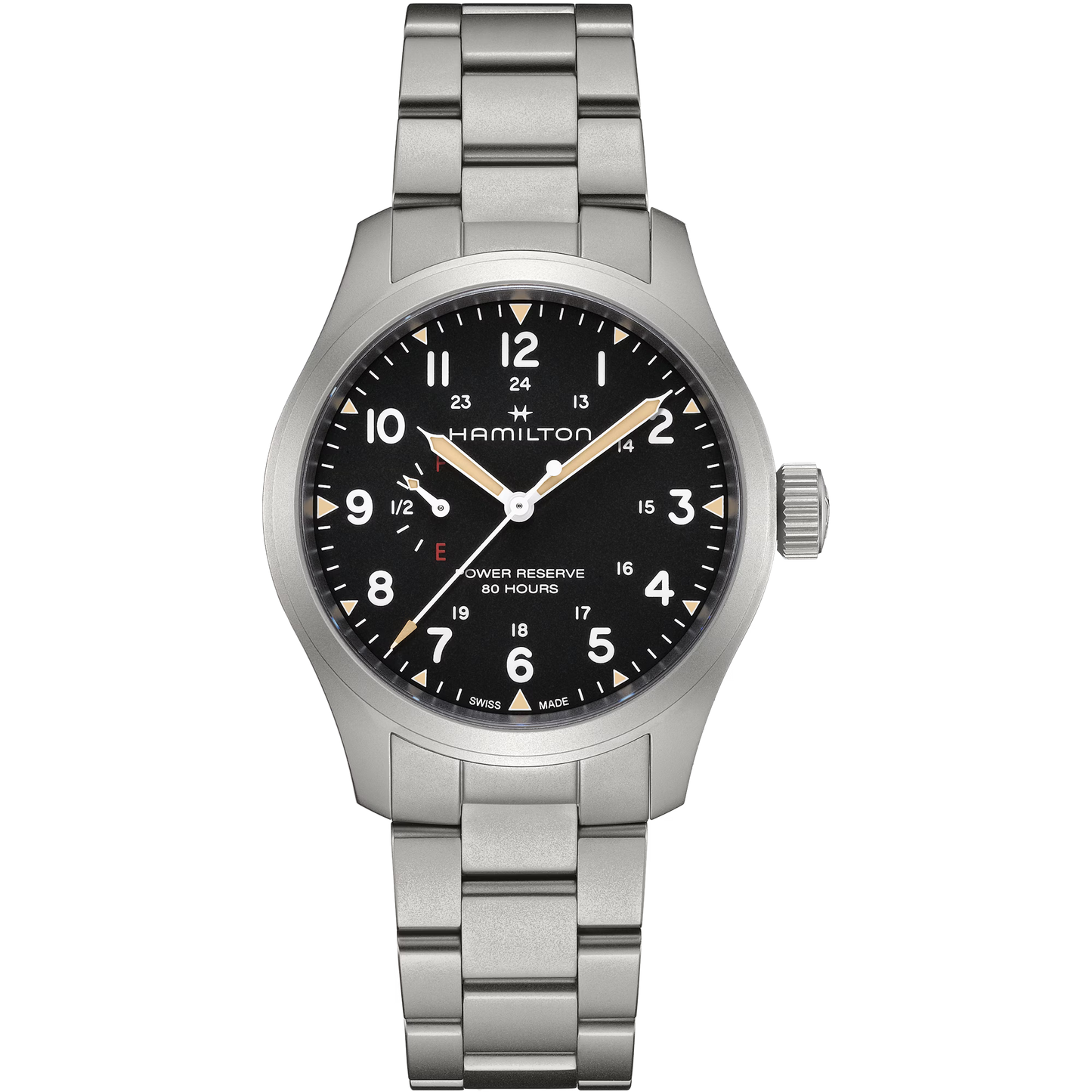 Khaki Field Mechanical Power Reserve 40mm Stainless Steel Watch