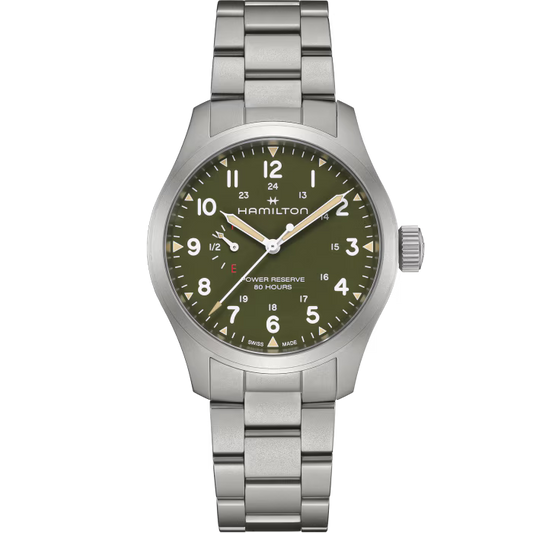 Khaki Field Power Reserve 40mm Automatic Stainless Steel Watch