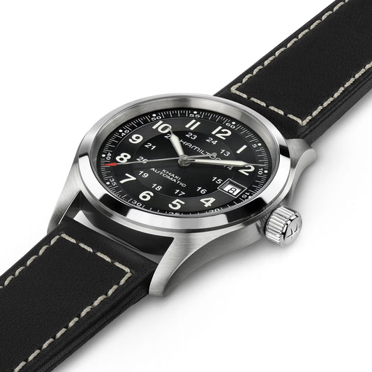 Khaki Field Auto | 38mm Stainless Steel Black Dial