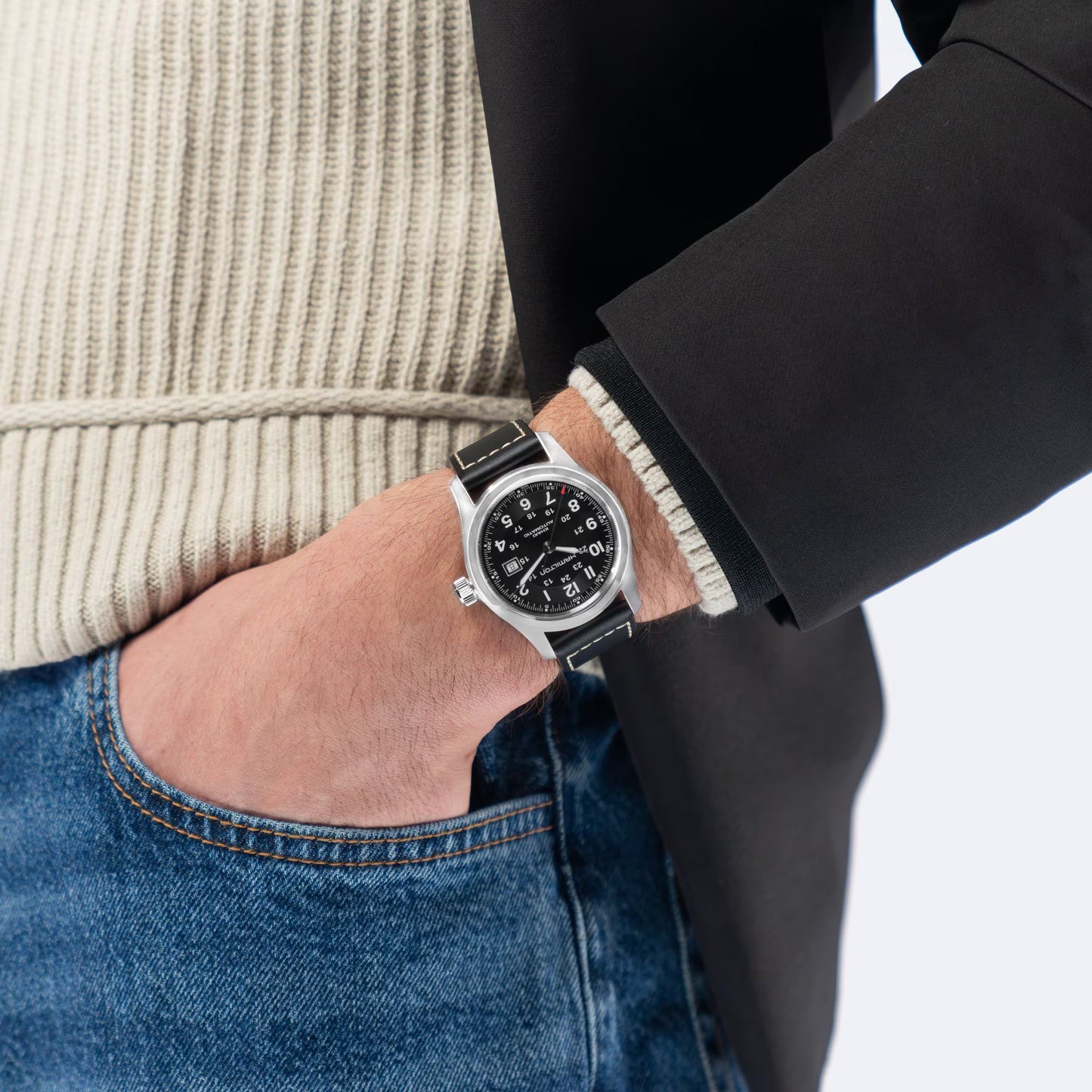 Khaki Field Quartz | 38mm Stainless Steel Blue Dial