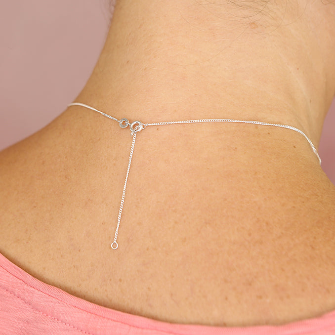 Sterling Silver Diamond-Cut 46cm Curb Chain