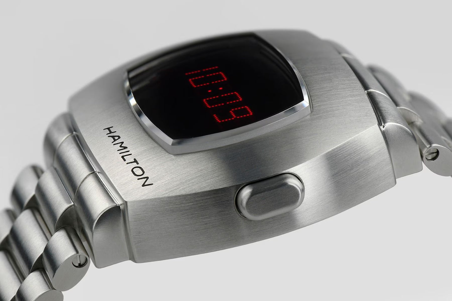 American PSR Red Digital Quartz |  41mm Stainless Steel Red Dial