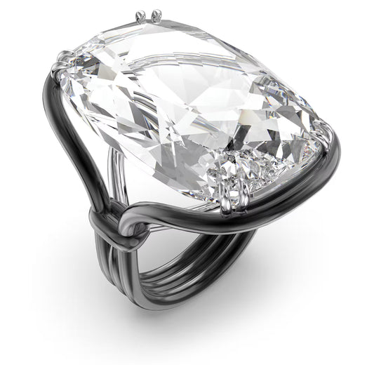 Harmonia cocktail Ring Oversized crystal, White S55