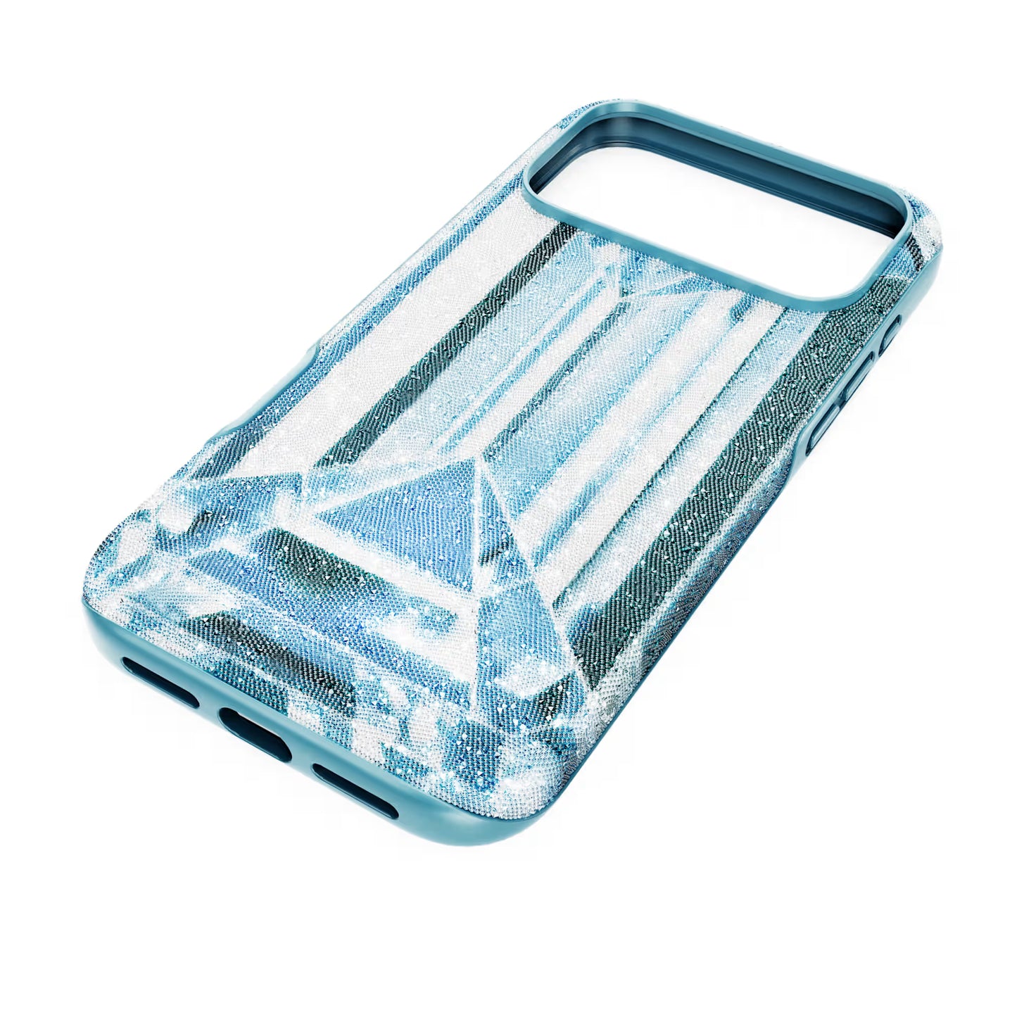 High smartphone case, Crystal effect, iPhone® 17 Pro Max, Blue