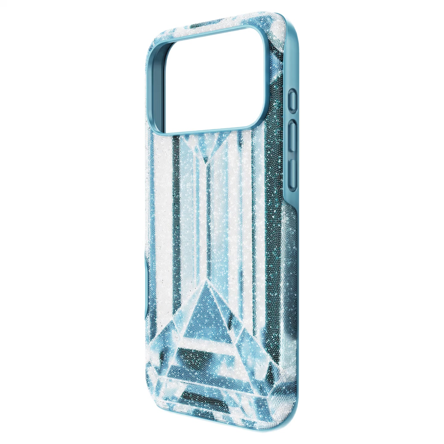 High smartphone case, Crystal effect, iPhone® 17 Pro Max, Blue