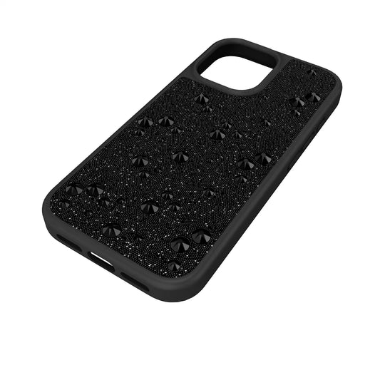 High smartphone case, Flat Back crystals, iPhone® 17, Black