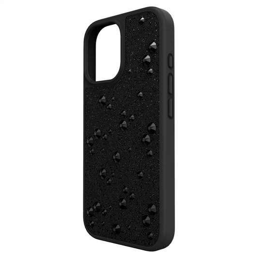 High smartphone case, Flat Back crystals, iPhone® 17, Black