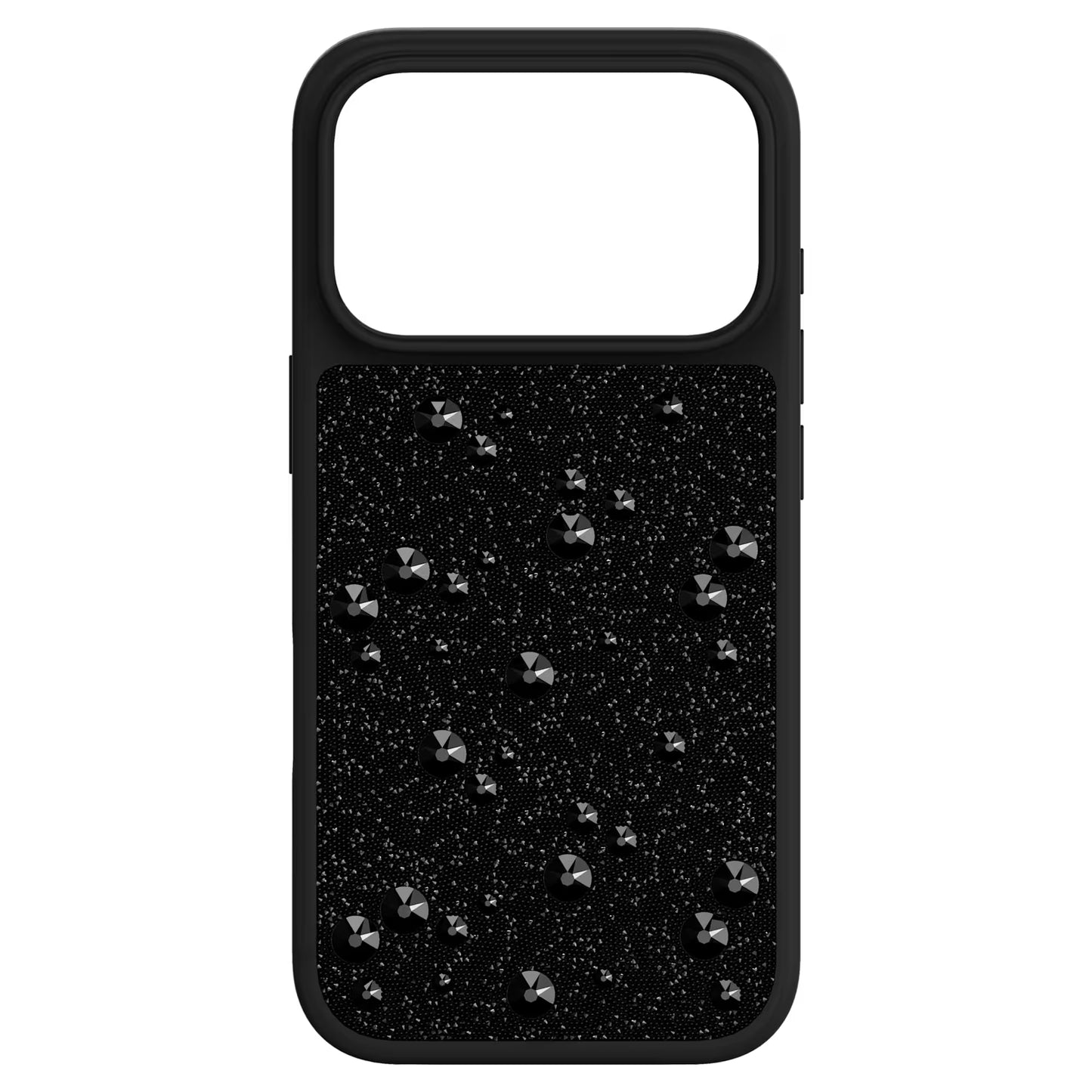 High smartphone case, Flat Back crystals, iPhone® 17 Pro, Black