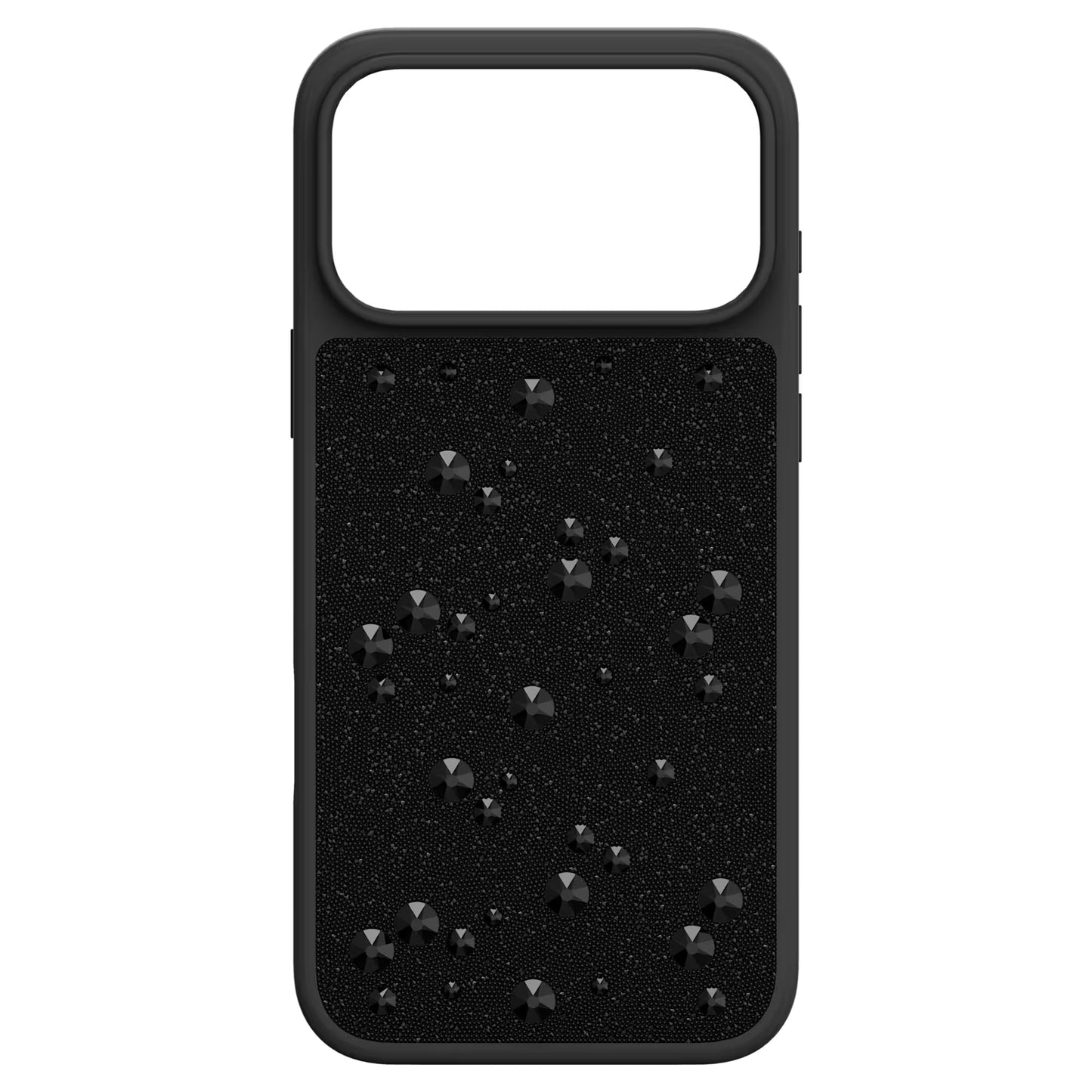 High smartphone case, Flat Back crystals, iPhone® 17 Pro Max, Black