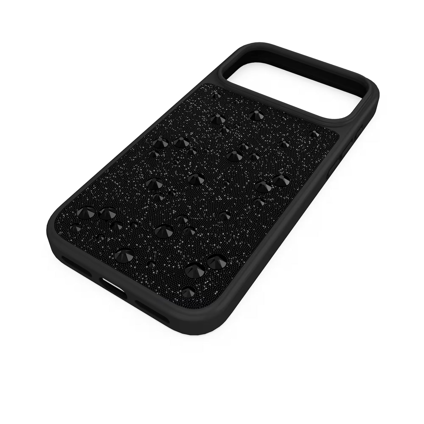 High smartphone case, Flat Back crystals, iPhone® 17 Pro Max, Black