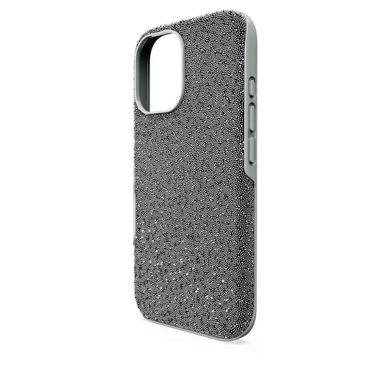 High smartphone case, iPhone® 16, Silver Tone