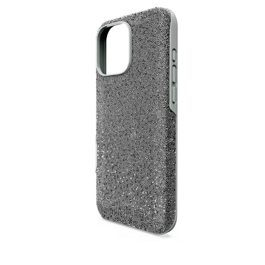 High smartphone case, iPhone® 16 Pro Max, Silver Tone