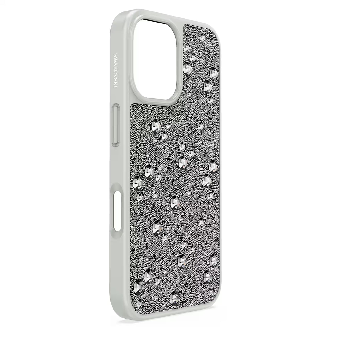 High smartphone case, Scattered design, iPhone® 16 Pro Max, Silver Tone