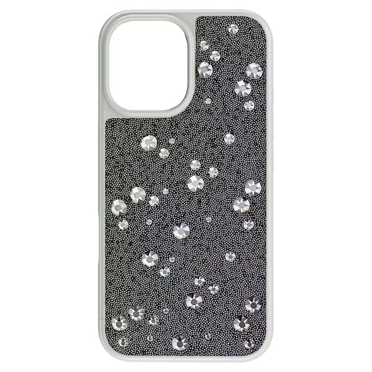 High smartphone case, Scattered design, iPhone® 16 Pro Max, Silver Tone