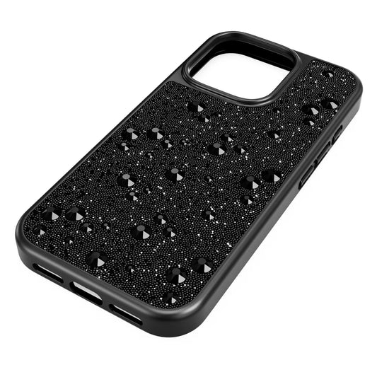 High smartphone case, Scattered design, iPhone® 16, Black