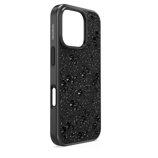 High smartphone case, Scattered design, iPhone® 16 Pro Max, Black