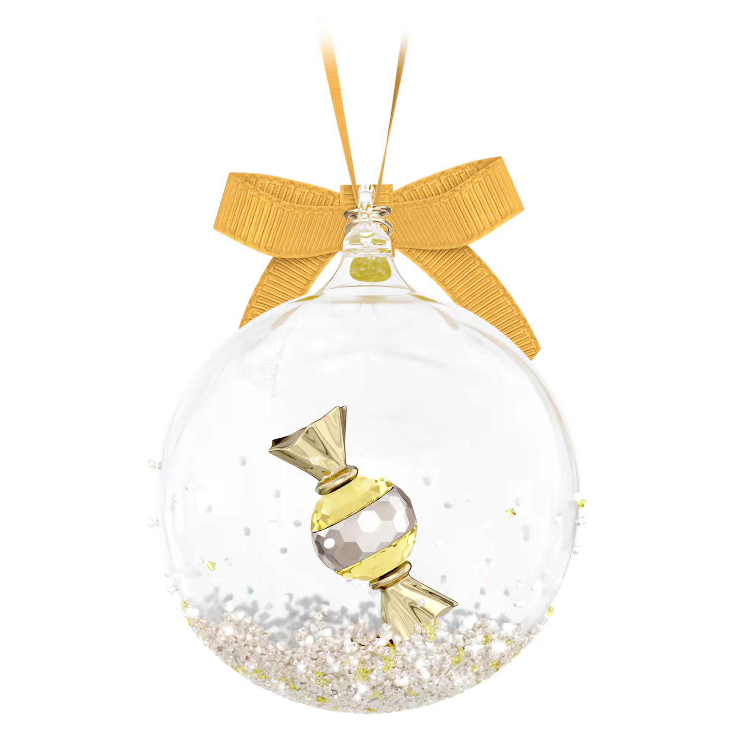 Holiday Cheers Dulcis Ball Ornament Yellow