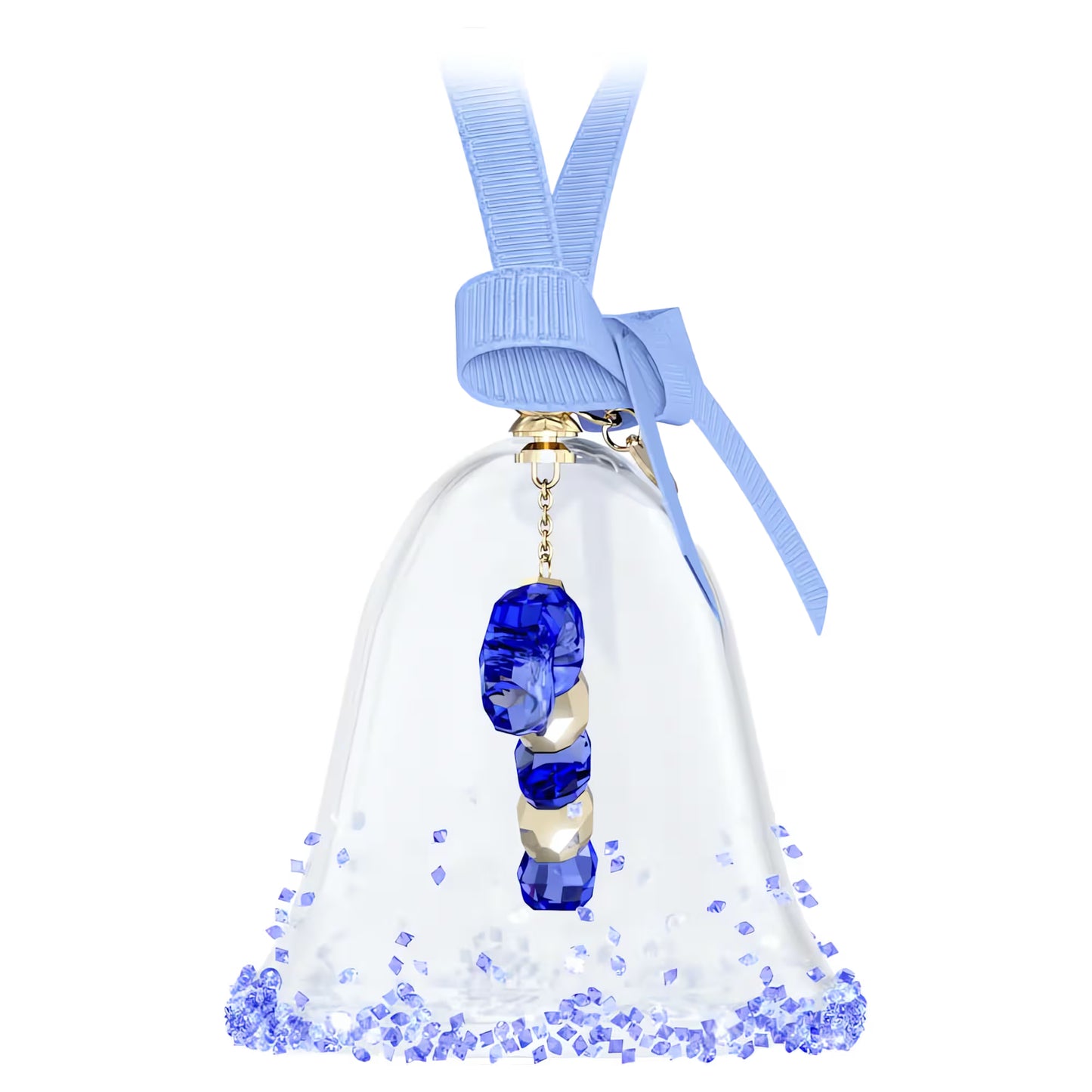 Holiday Cheers Dulcis Bell Ornament, Blue