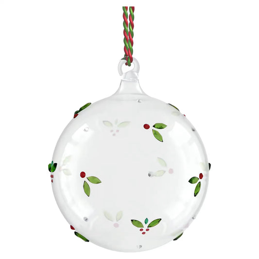 Holiday Cheers Mistletoe Ball Ornament