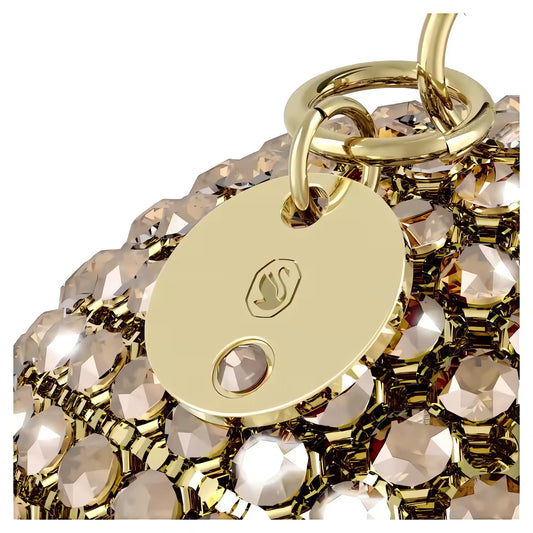 Holiday Magic Classics Crystal Mesh Ball Ornament, Gold tone