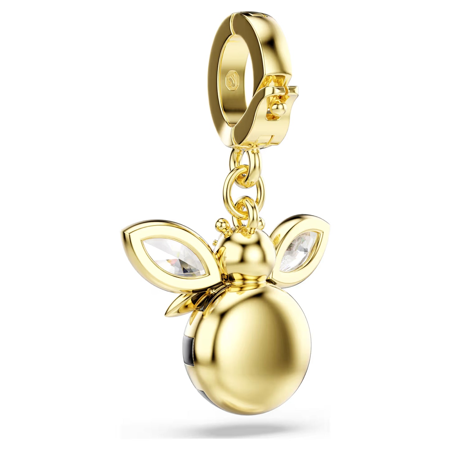 Idyllia charm, Mixed cuts, Bee, Multicoloured, Gold-tone plated
