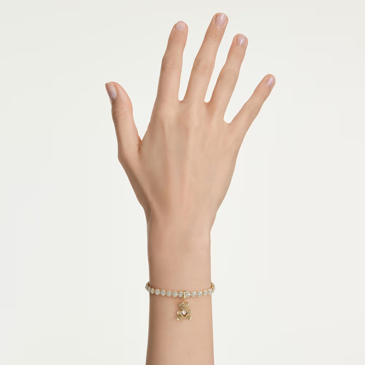 Idyllia charm, Mixed cuts, Teddy, Gold-tone plated