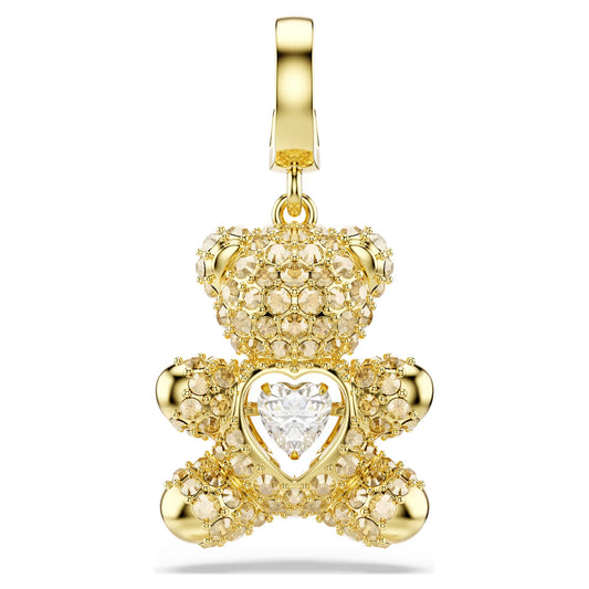 Idyllia charm, Mixed cuts, Teddy, Gold-tone plated