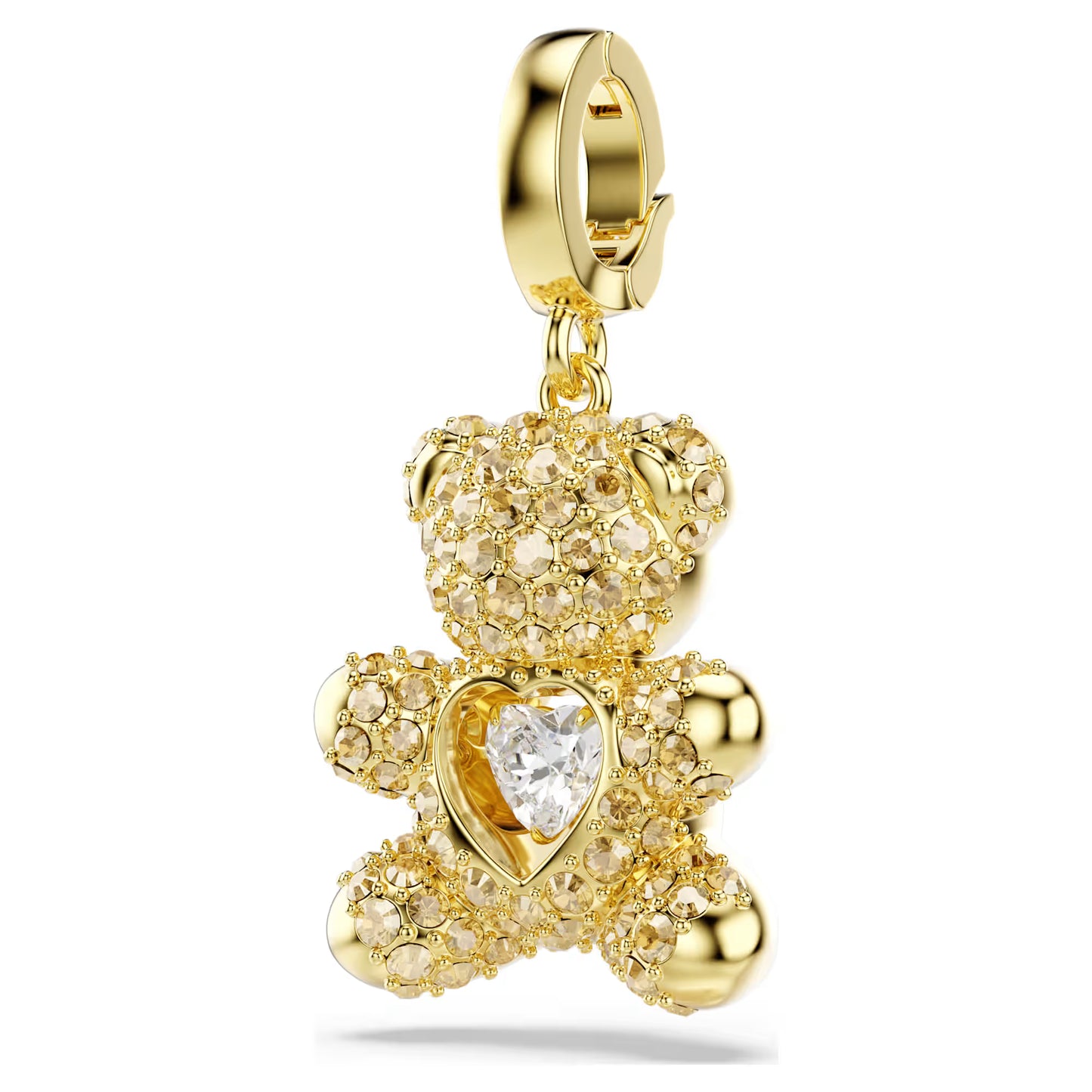 Idyllia charm, Mixed cuts, Teddy, Gold-tone plated