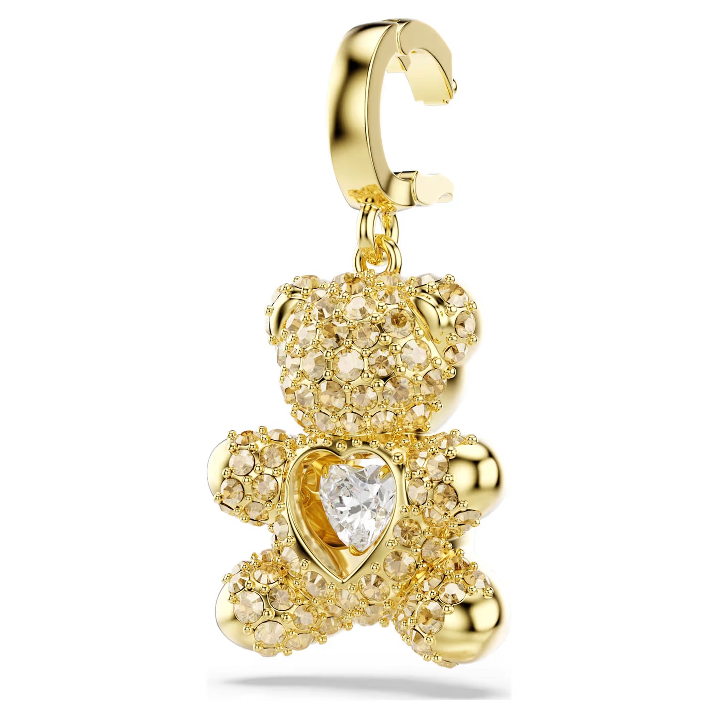 Idyllia charm, Mixed cuts, Teddy, Gold-tone plated