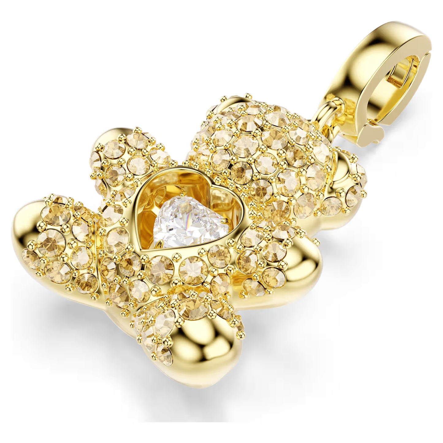 Idyllia charm, Mixed cuts, Teddy, Gold-tone plated