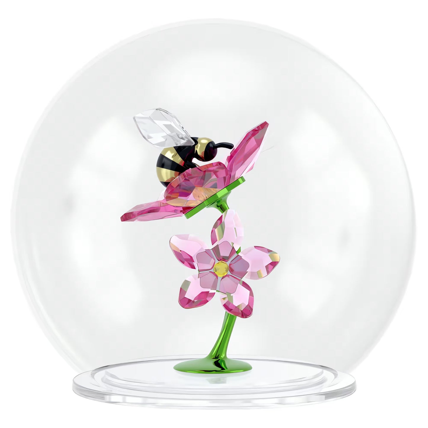 Idyllia Glass Ball Bee and Flowers
