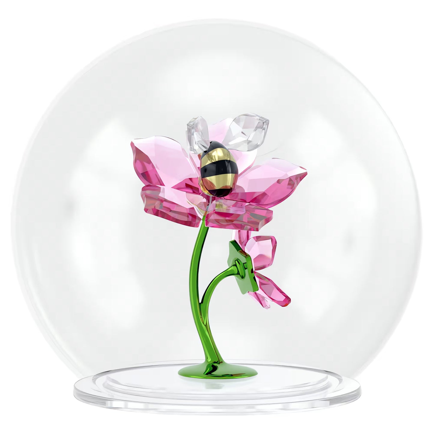 Idyllia Glass Ball Bee and Flowers