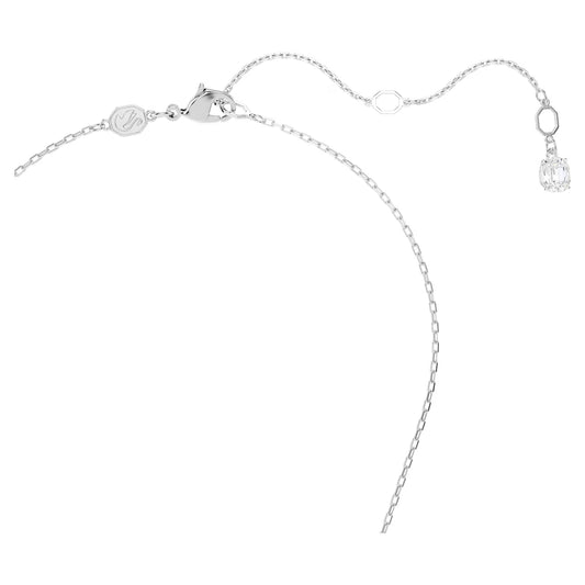 Idyllia pendant, Flower, Yellow, Rhodium Plated