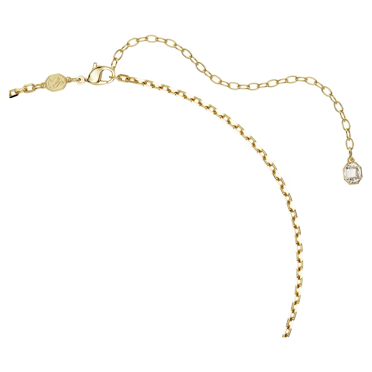 Idyllia pendant, Mixed cuts, Apple, Green, 18K gold finish
