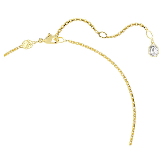 Idyllia pendant, Mixed cuts, Flower, Multicoloured, 18K gold finish
